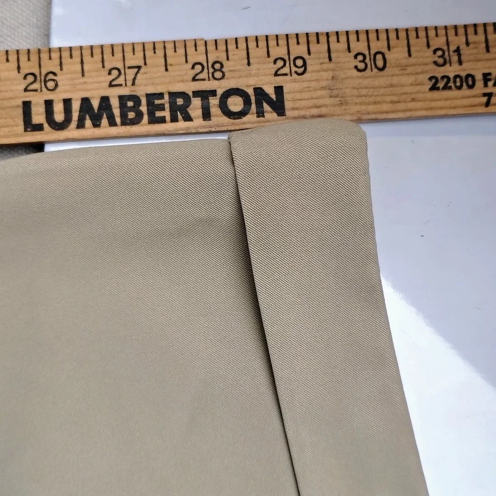 Alan Flusser Mens 38X30 Golf Pleated Cuffed Dress Pants Tan Khaki Preppy Classic